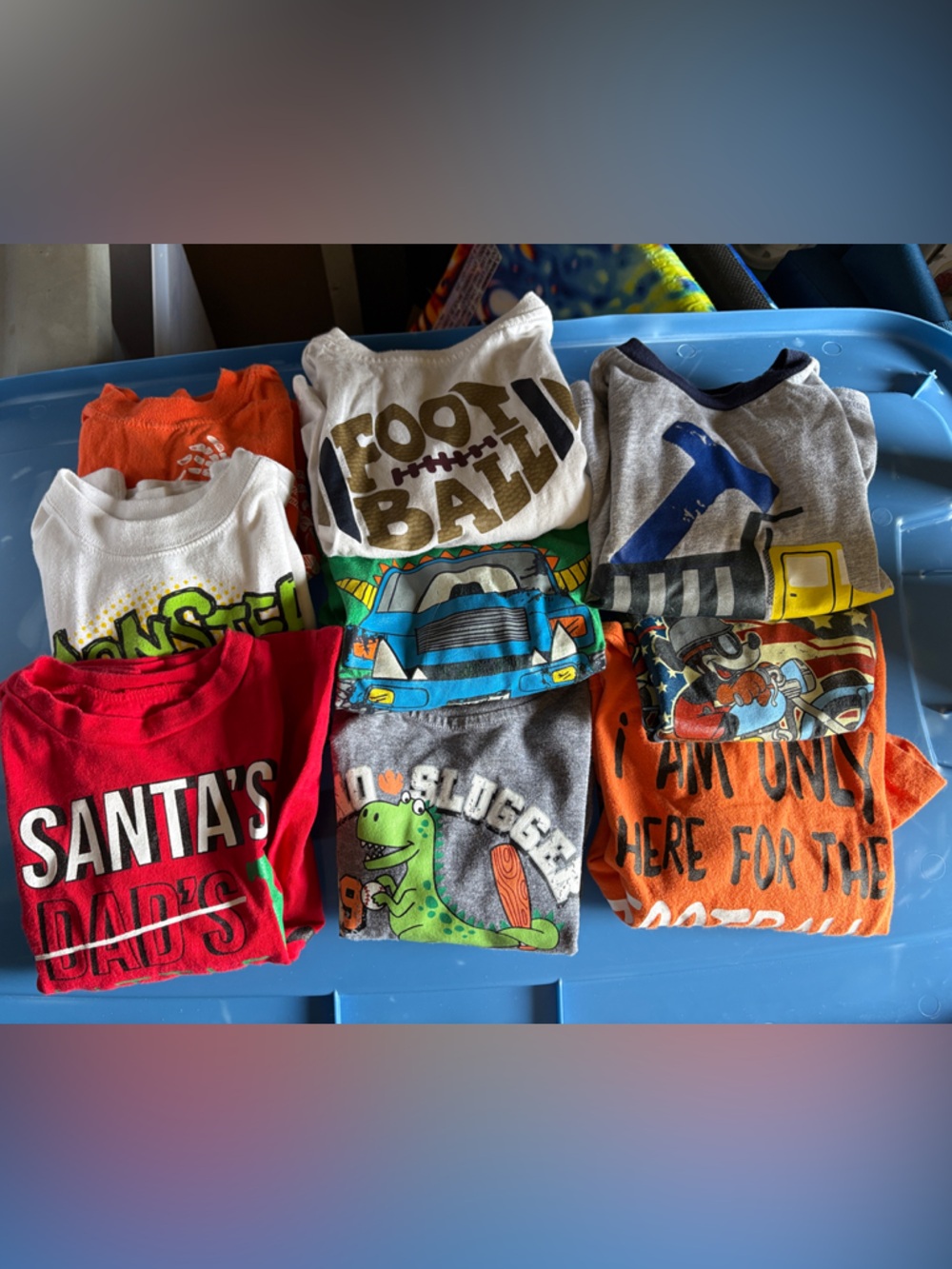 Lot of 9 Colorful Kids Graphic Tees